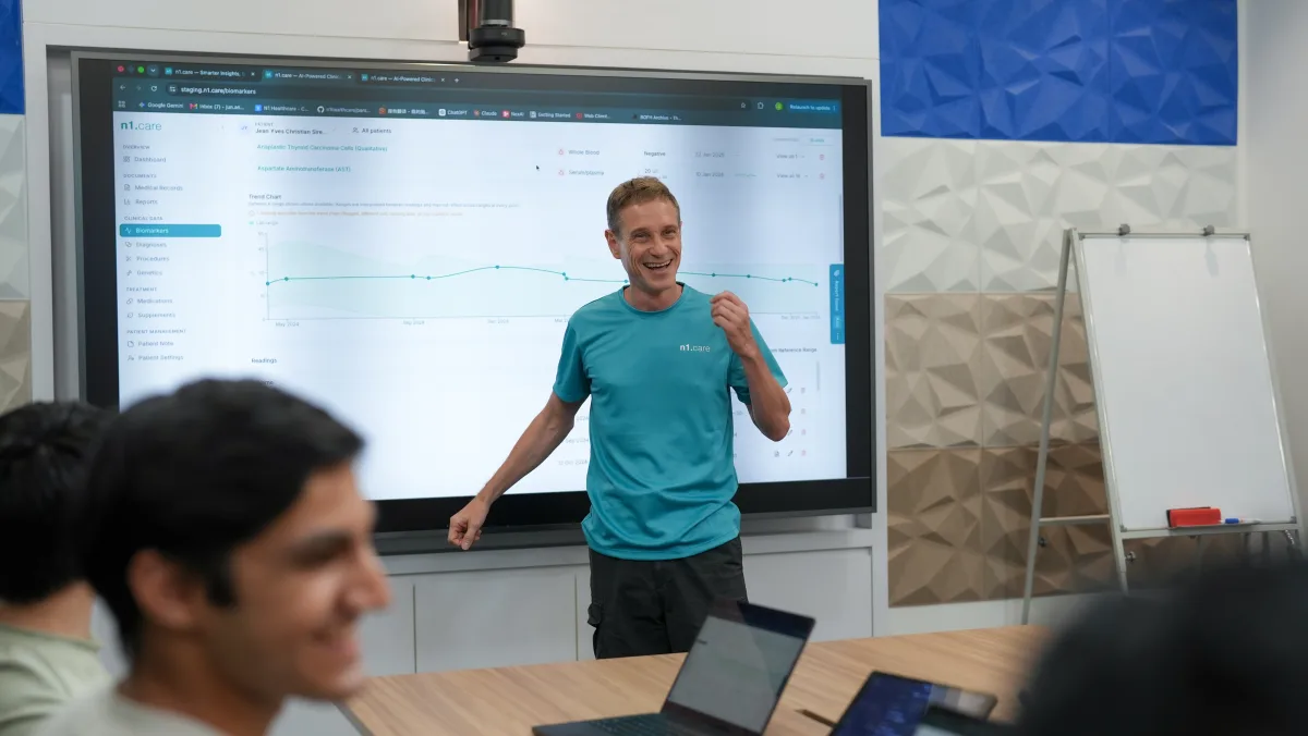 Jean-Yves Sireau and the n1 team reviewing the product